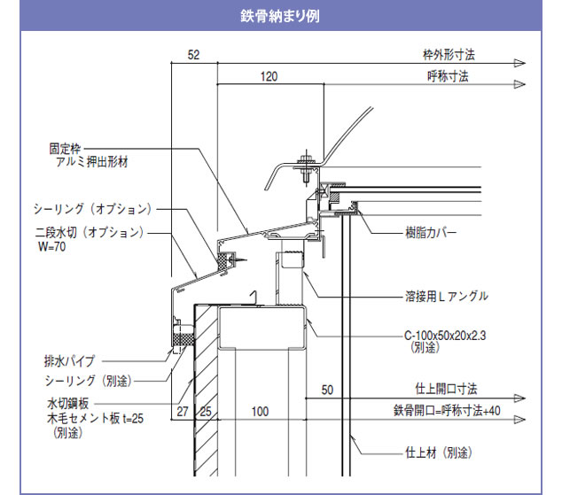 鉄骨納まり例